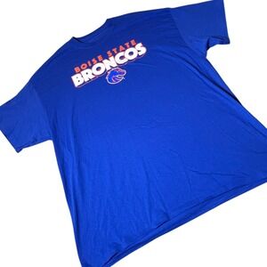 NEW Boise‎ State Broncos Mens 2XL T-Shirt Captivating Blue Graphic Tee